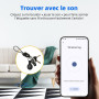 Android Traceur Tag,Google Tracker Fonctionne avec l’app Find Hub (Uniquement Android),Batterie Remplaçable,IP67 Imperméable,Blu
