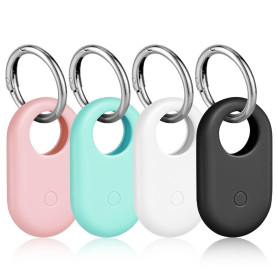 Ainiv 4 Pcs Protection en Silicone Antichoc Compatible avec Samsung Galaxy SmartTag 2, Anti-Rayures Portable Silicone Localisate