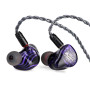 Linsoul Kiwi Ears Quartet 2DD+2BA Moniteur Intra-Auriculaire Hybride, HiFi Écouteurs avec Coque en Résine Artisanale, Câble IEM 