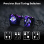 Linsoul Kiwi Ears Quartet 2DD+2BA Moniteur Intra-Auriculaire Hybride, HiFi Écouteurs avec Coque en Résine Artisanale, Câble IEM 