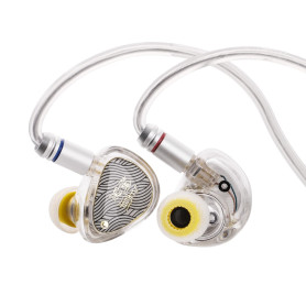 Linsoul TANGZU Wan’ER S.G II Moniteur Intra-auriculaire,Écouteurs filaires HiFi de Jeu avec Membrane Pet de 10 mm et câble OFC d