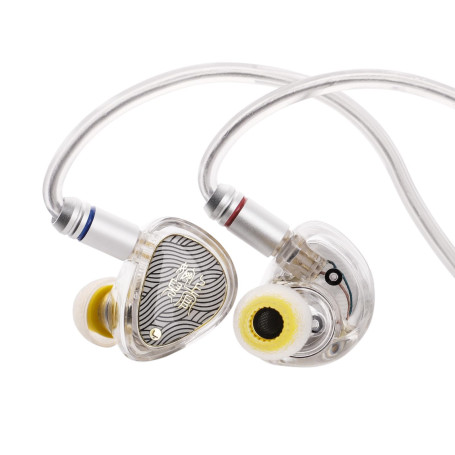 Linsoul TANGZU Wan’ER S.G II Moniteur Intra-auriculaire,Écouteurs filaires HiFi de Jeu avec Membrane Pet de 10 mm et câble OFC d