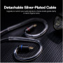 Linsoul TANGZU Wan’ER S.G II Moniteur Intra-auriculaire,Écouteurs filaires HiFi de Jeu avec Membrane Pet de 10 mm et câble OFC d
