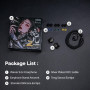 Linsoul TANGZU Wan’ER S.G II Moniteur Intra-auriculaire,Écouteurs filaires HiFi de Jeu avec Membrane Pet de 10 mm et câble OFC d