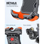 Glangeh Support Telephone Velo [Verrouillage Sécurisé], Installation Rapide Anti-Chute Support Telephone Moto 360° Rotation, Com