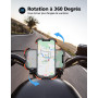 Glangeh Support Telephone Velo [Verrouillage Sécurisé], Installation Rapide Anti-Chute Support Telephone Moto 360° Rotation, Com