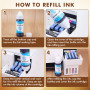 A-SUB 420 ML Recharge d'encre de Sublimation, Remplissage Facile pour Les imprimantes Epson EcoTank série ET1800 ET2700 ET2800 E
