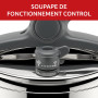 Lagostina Irradial Control Lagoeasy'UP Autocuiseur 5 L en Acier Inoxydable 18/10 Ø 22 cm, Casserole Induction et à Gaz, Couvercl
