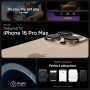 Spigen Coque pour iPhone 16 Pro Max, Ultra Hybrid MagFit, [Anti-jaunissement] 6,9 Pouces - Graphite