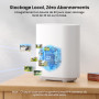 AOSU 2K Camera Surveillance Exterieure sans Fil, 4 Cam-Kit avec Homebase, Zéro Frais, 360° Panoramique PTZ, 3MP WiFi Solaire Cam