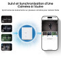 AOSU 2K Camera Surveillance Exterieure sans Fil, 4 Cam-Kit avec Homebase, Zéro Frais, 360° Panoramique PTZ, 3MP WiFi Solaire Cam
