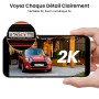 AOSU 2K Camera Surveillance Exterieure sans Fil, 4 Cam-Kit avec Homebase, Zéro Frais, 360° Panoramique PTZ, 3MP WiFi Solaire Cam