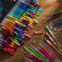 Shuttle Art 260 Stylo Gel Couleur, Lot Stylo Couleur 130 Stylos à Bille à Encre Gel avec 130 Recharges Inclus Couleur Paillette 