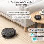 Lefant Aspirateur Robot 2200 Pa, sans enchevêtrement, 7,8 cm Ultra Fin, Auto-chargeant, Wi-FI/App/Alexa, 120 Minutes, 6 Modes de
