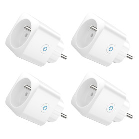EIGHTREE Prise Connectée WiFi, Prise Alexa Programmable, Compatible avec Alexa/Google Home, Smart Life APP, Suivi de Consommatio
