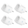 EIGHTREE Prise Connectée WiFi, Prise Alexa Programmable, Compatible avec Alexa/Google Home, Smart Life APP, Suivi de Consommatio
