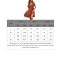 JENJON Femme Robe de Eté Col en V Elégant Pois Volants Taille Haute Manches Courtes/Longues Décontractée A-Ligne Mini Robes
