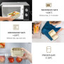 Diboniur Lunch Box, Bento Lunch Box Enfant Adulte Boîte 1400 ml avec 3 Compartiments, Conception Sans Fuite Lunchbox avec Couver