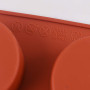Newk Lot de 3 moules cylindriques en silicone à 6 cavités de 5,1 cm pour cupcakes, savons faits à la main, muffins, gâteaux, che