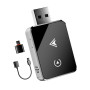 Adaptateur sans Fil 2-en-1 pour CarPlay & Android Auto – Version 2025 Améliorée, Connecteur USB/Type-C, Connexion Rapide et Stab