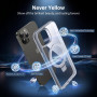Flyzoo Coque Magnétique pour iPhone 13 Pro Max avec Support Invisible, [Compatible avec MagSafe] Etui Housse Transparente avec P