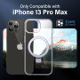 Flyzoo Coque Magnétique pour iPhone 13 Pro Max avec Support Invisible, [Compatible avec MagSafe] Etui Housse Transparente avec P
