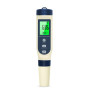Pious Ph Metre, 5 en 1 PH/TDS/EC/Salinité/Thermomètre, Testeur ph à Écran LCD, Compensation Automatique de la Température, Ph Me