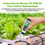 Pious Ph Metre, 5 en 1 PH/TDS/EC/Salinité/Thermomètre, Testeur ph à Écran LCD, Compensation Automatique de la Température, Ph Me
