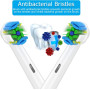 Qitizu Brossette Compatible avec Braun Oral-b, Têtes de Rechange pour Brosse à Dents Electrique Oral-b, Inclure Precision, Floss