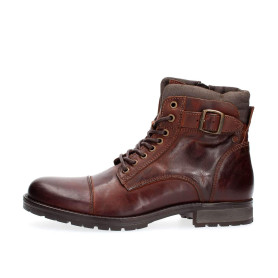 JACK & JONES Homme Jfwalbany Leather Brown Stone STS Biker Boots