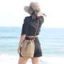 EVEOUT Sacs bandoulière Rétro Tissés Paille Femme Été Style bohème Grand Cabas Sacs portés épaule Paille Plage
