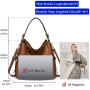 BestoU Sac a Main Femmes PU Cuir Sac à Bandoulière D'épaule Fourre-Tout Portefeuille Set