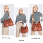 BestoU Sac a Main Femmes PU Cuir Sac à Bandoulière D'épaule Fourre-Tout Portefeuille Set