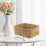 Panier Osier Rangement Salle de Bain Corbeille Enfant Jaune en Papier Bio Écologique Lot de 4 pour Jouets, CD, Cosmétique,langes