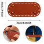 4 Pcs Sacs Ovales Crochet, Fond Sac TissÉ Main, Fond Sac Ovale, Fond Sac Cuir Crochet, Fond Sac Cuir, Sac Cuir Crochet, Bases Sa