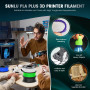 SUNLU PLA Plus Filament pour imprimante 3D, Filament PLA+ 1,75 mm, résistance améliorée, compatible avec les imprimantes 3D FDM,