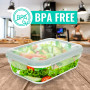 edihome, Boîte Alimentaire Hermétique en Verre, 8, 14 ou 18 pièces, pour aliments hermétiques, Résistant au lave-vaisselle, Rang