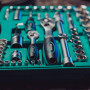 Lot douilles et cliquets 110 pièces | WIESEMANN 80126 | acier au chrome-vanadium | cliquets 1/2" et 1/4" | douilles 6 pans | vis