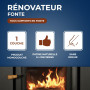 STARWAX Rénovateur fonte pour poêle et cheminée 200ml - Idéal pour rénover les supports en fonte, acier.., Noir