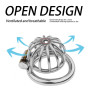 BDSMJOY Cages de Chasteté Acier inoxydable, Pénis Sex toys jouet sexualité couple Sextoy homme, Cage de chasteté respirante Pour