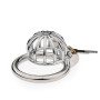 BDSMJOY Cages de Chasteté Acier inoxydable, Pénis Sex toys jouet sexualité couple Sextoy homme, Cage de chasteté respirante Pour