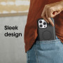 OtterBox OtterGrip Symmetry Series Coque pour iPhone 14 Pro Max – Noir, poignée intégrée, Coque élégante, se clipse sur MagSafe,