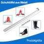 Chaussure long en acier inoxydable de 42 cm - Cuillère de qualité supérieure en métal - Modèle très stable - Pour toutes les per