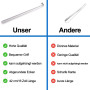 Chaussure long en acier inoxydable de 42 cm - Cuillère de qualité supérieure en métal - Modèle très stable - Pour toutes les per