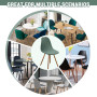 Housse de Chaise Scandinaves Lot de 2, Extensible Housse de Chaise de Salle à Manger, Polaire Vert Universelle Couverture de Cha