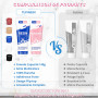 Kit Reparation Baignoire Acrylique Blanc 140g, TUFINEIN Kit Réparation Email Baignoire, Entailles, Fissures, Rayures et Trous Ki