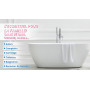 Kit Reparation Baignoire Acrylique Blanc 140g, TUFINEIN Kit Réparation Email Baignoire, Entailles, Fissures, Rayures et Trous Ki