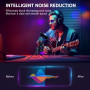 Hoppac Micro PC Micro Gaming, USB Microphone Condensateur Professionnel avec Trépied et Filtre Anti-Pop, Micro Gamer pour Podcas
