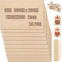 KAHEIGN 24 Pièces Feuilles de Bois de Balsa, 300 x 200 x 2mm Feuilles de Contreplaqué Non Finies Panneau de Tilleul Lisse pour M