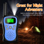 Talkie Walkie Enfants Rechargeable, Pakinui Talkie Walkie Longue Portée 3 KM avec Batterie 1000mAh, Ensemble de 2 Talki Walki av